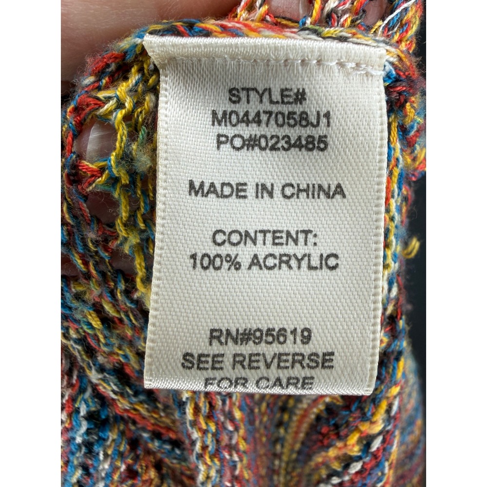 John Paul Richard Multicolor Space Dye Knit Sweater Scoop Neck Tunic M0447058J1 - Picture 7 of 8